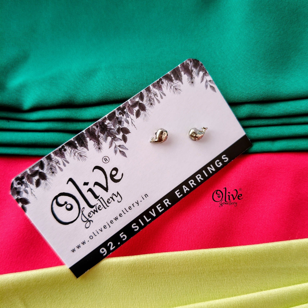 Dolfin Studs -92.5 Silver