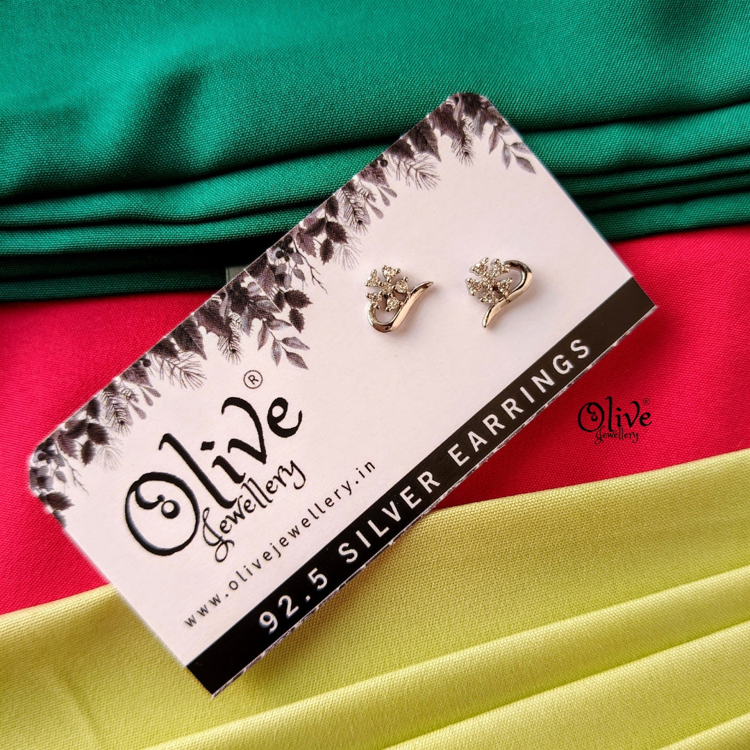 Little Flower Studs -92.5 Silver