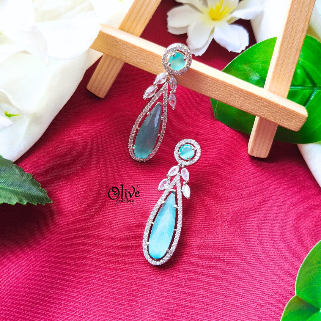 AD Earrings Mint Green Drop-0018
