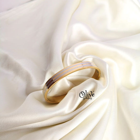 Anti-Tarnish-Mens-Kada - Dual Tone - 48