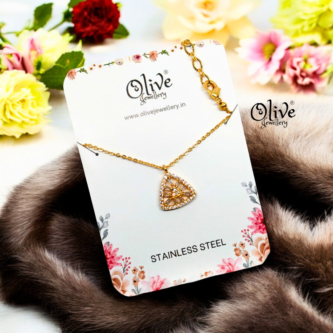 SS Black Beads Chain - 15