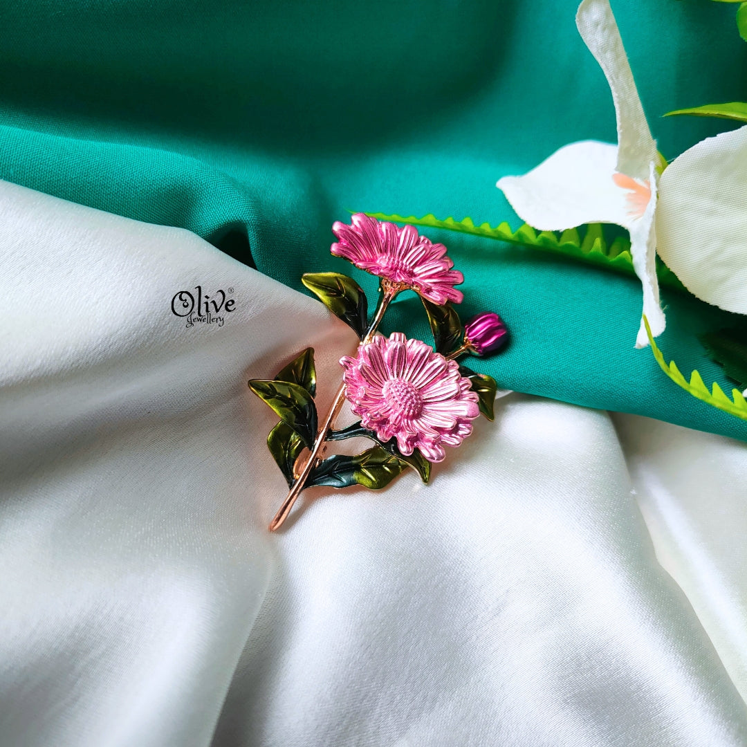 The Sunflower Pink Brooch