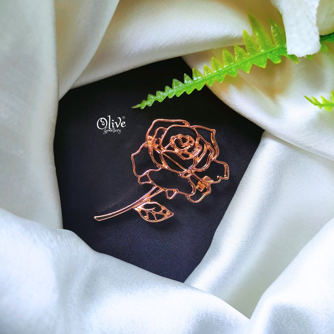 The Golden Rose Brooch