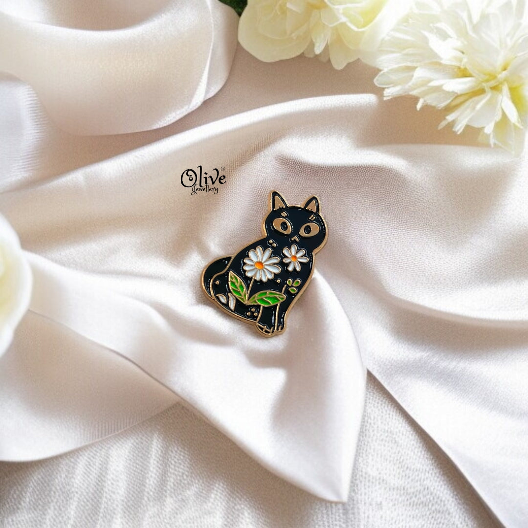 The Black Cat Brooch