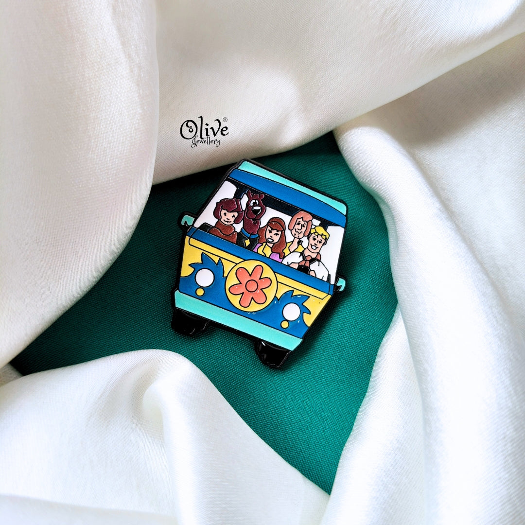 The Mystery Machine Team Brooch