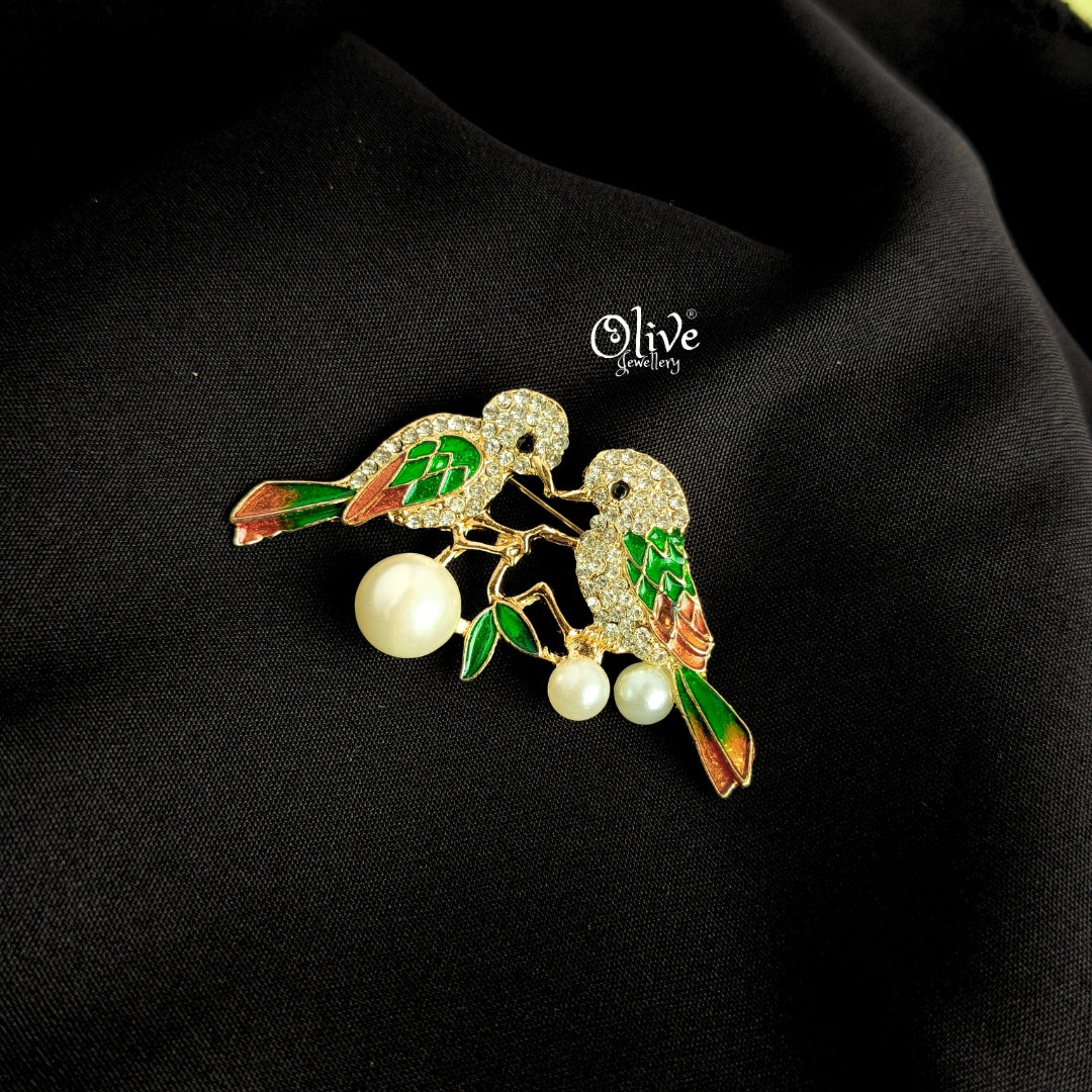 Lovely Birds Brooch