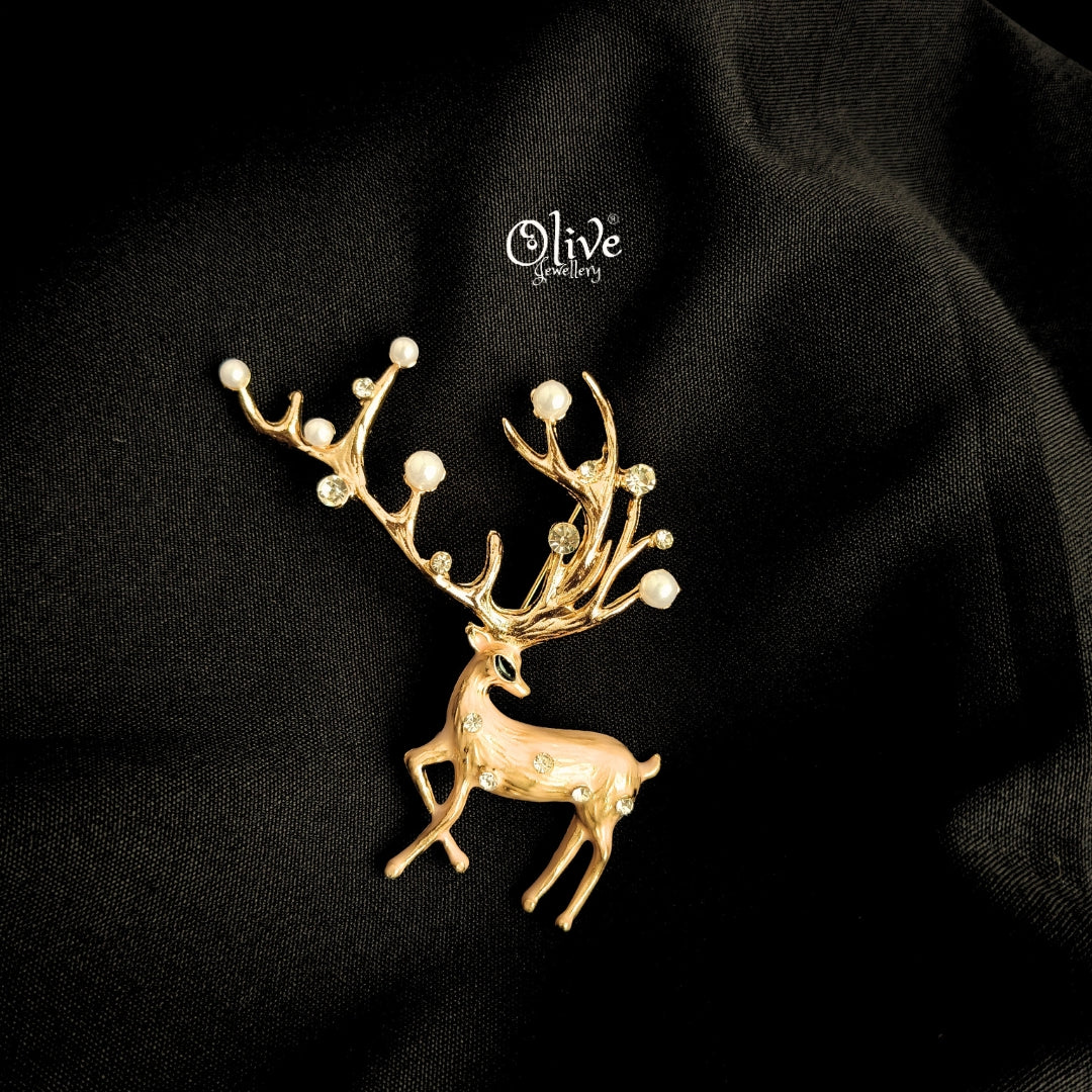 Deer Brooch