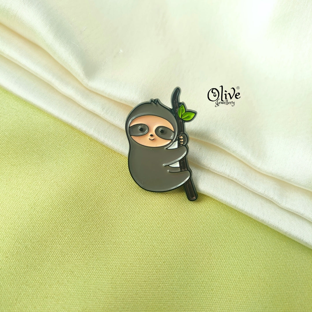 Sloth Brooch