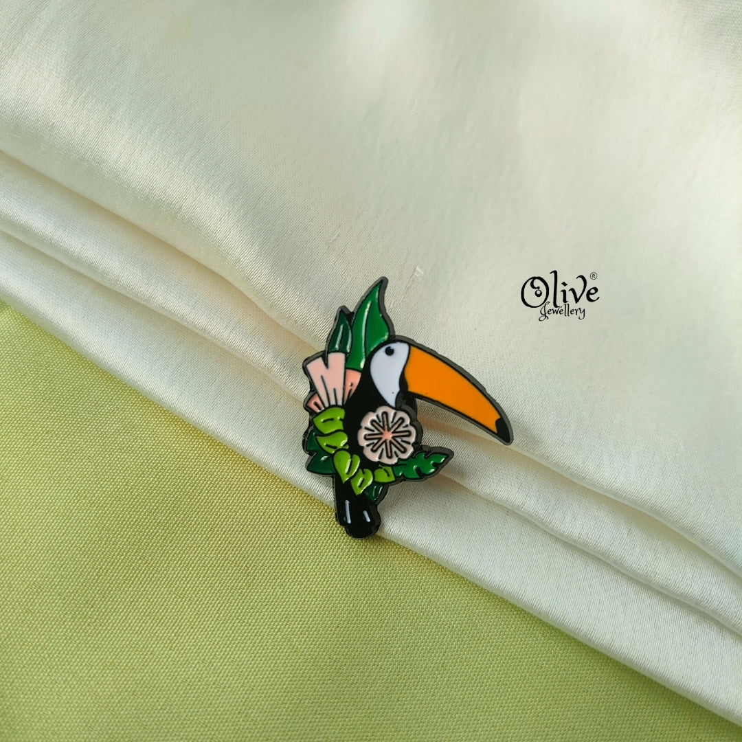 Woodpecker Brooch