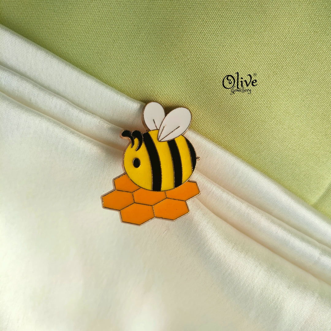 HoneyComb Brooch