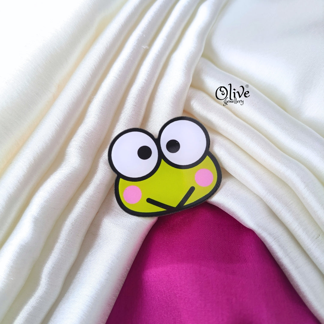 Keroppi Cartoon Brooch