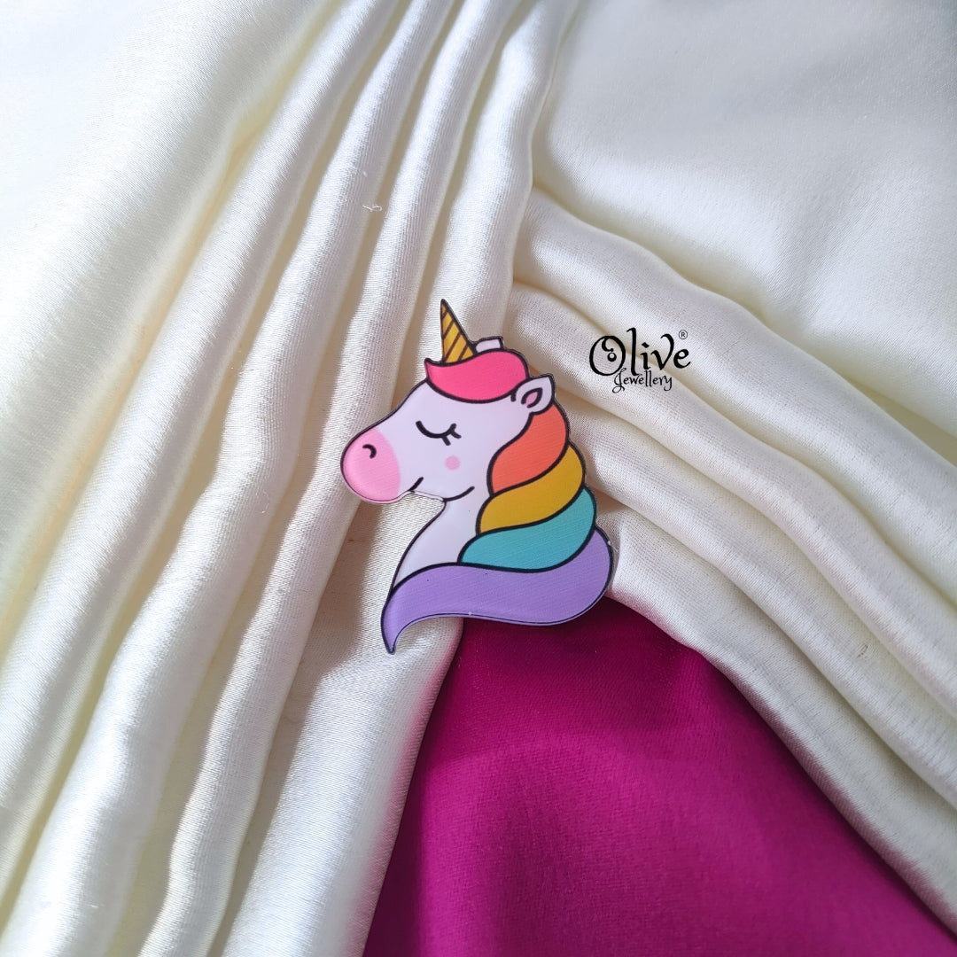 Unicorn Brooch