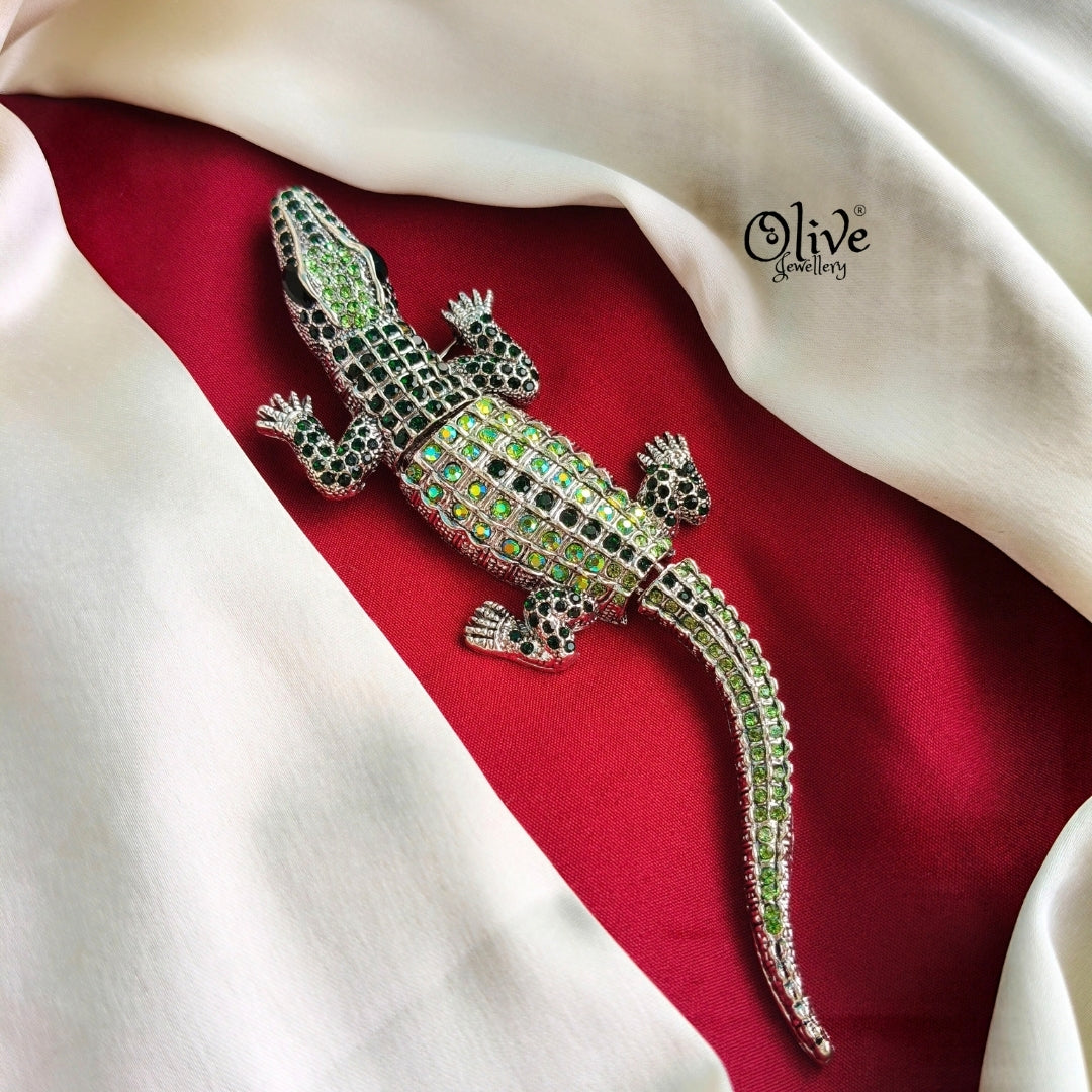 Crocodile Brooch