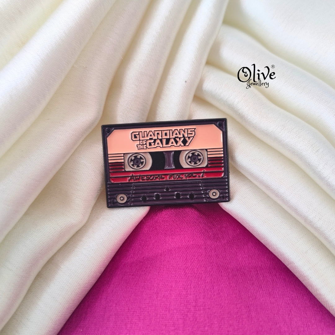 Guardinas Of The Galaxy - Cassette Brooch