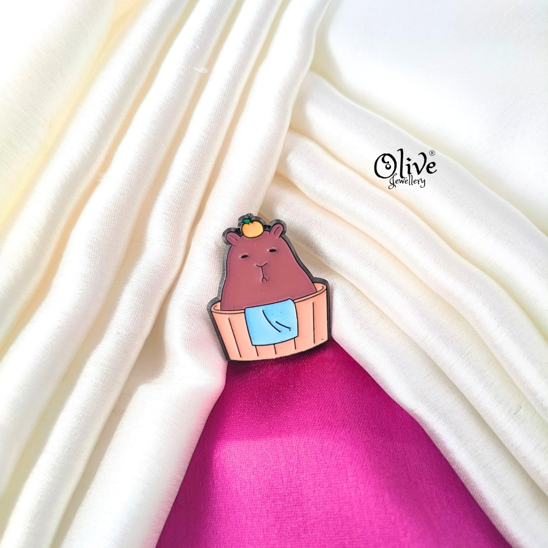 Bathing Cappy - Brooch