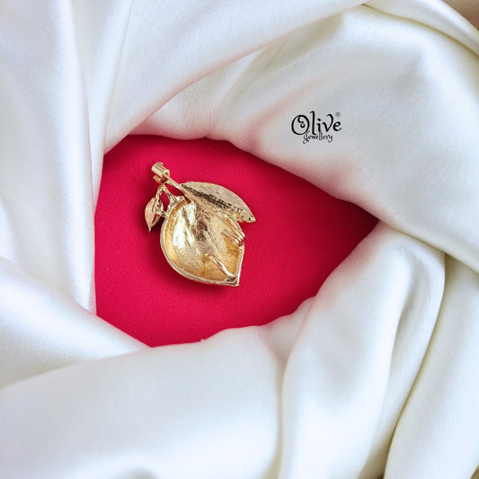 Lemon Shape Brooch & pendant