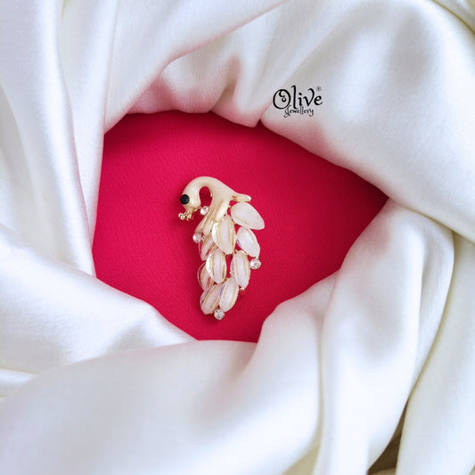 Peacock Theme brooch