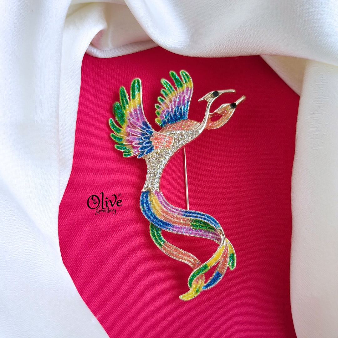 Vintage-phoenix Bird- Brooch