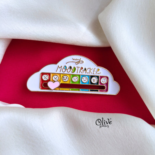 Mood Tracker Rainbow-Brooch