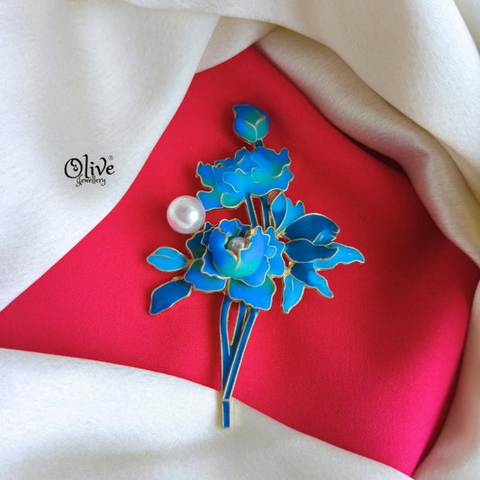 Peony Flower Brooch-747