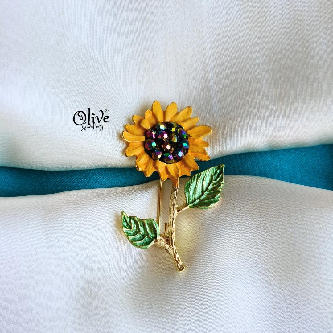 Sunflower Brooch-1002