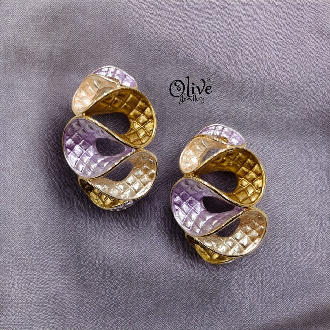 Enamel Earrings - 13