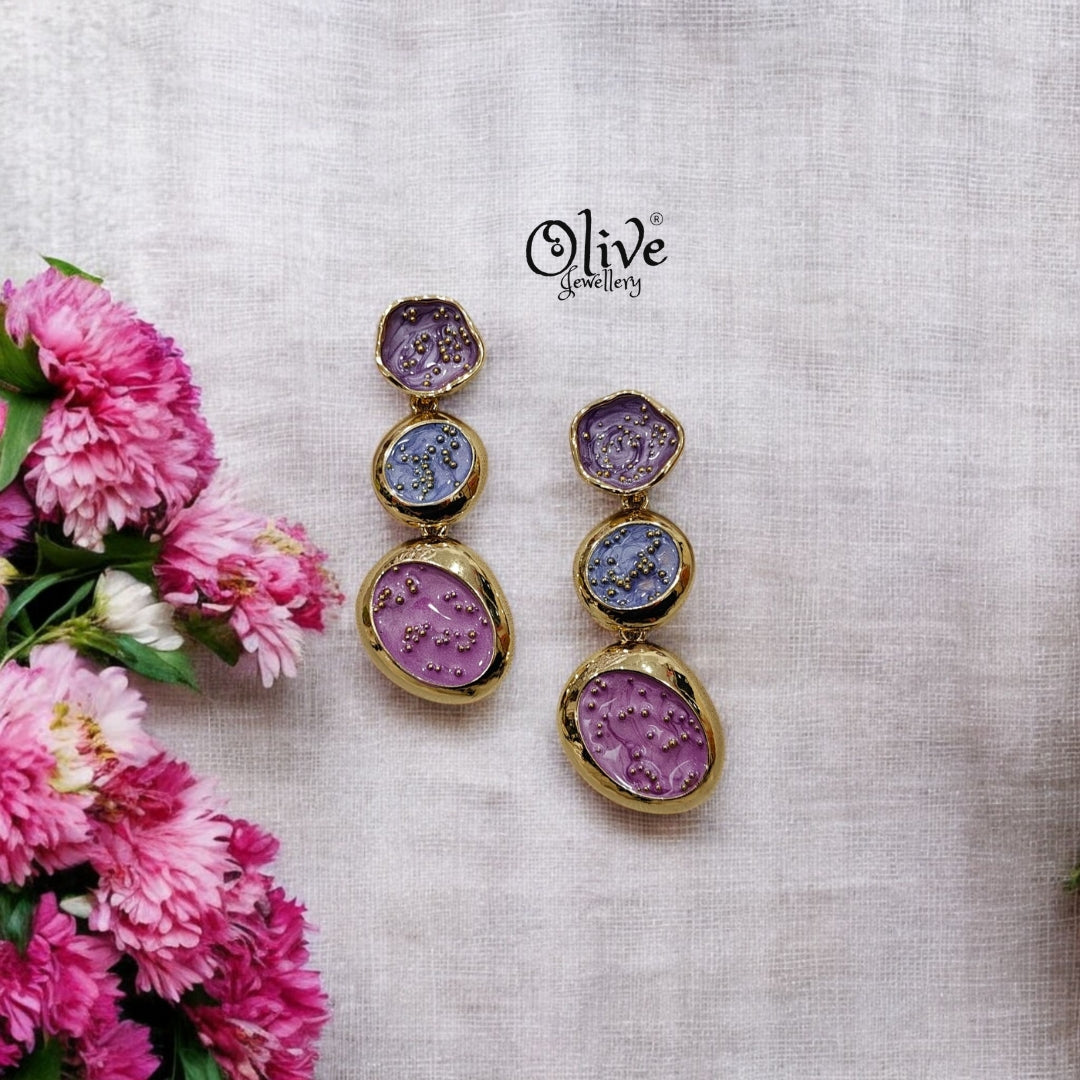 Enamel Earrings - 34
