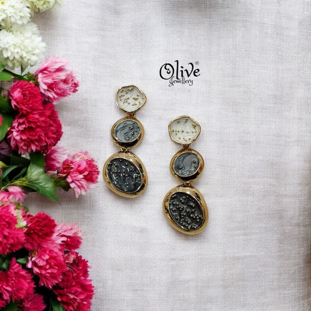 Enamel Earrings - 34