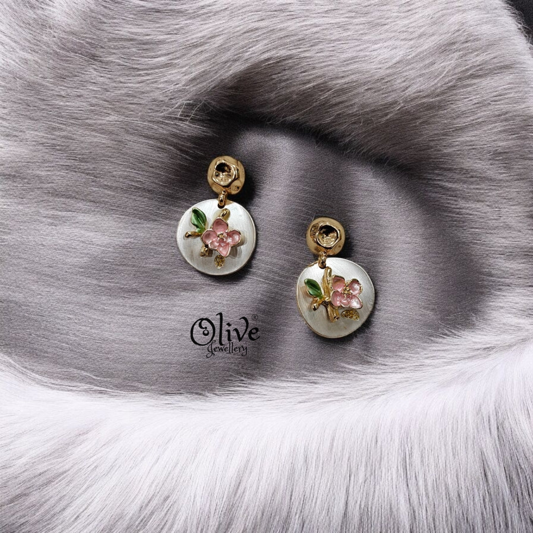 Enamel Earrings - 47