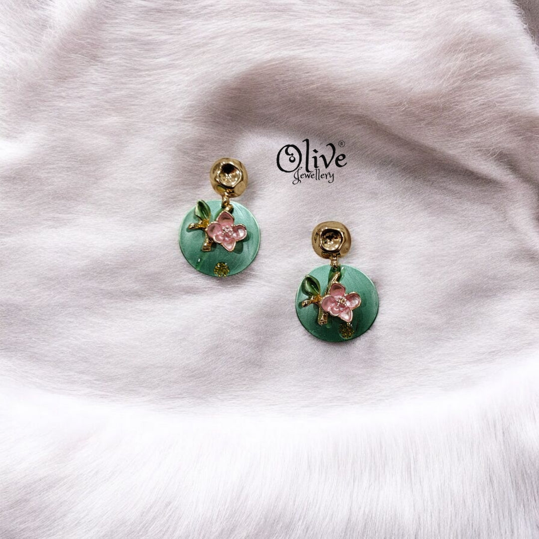 Enamel Earrings - 47