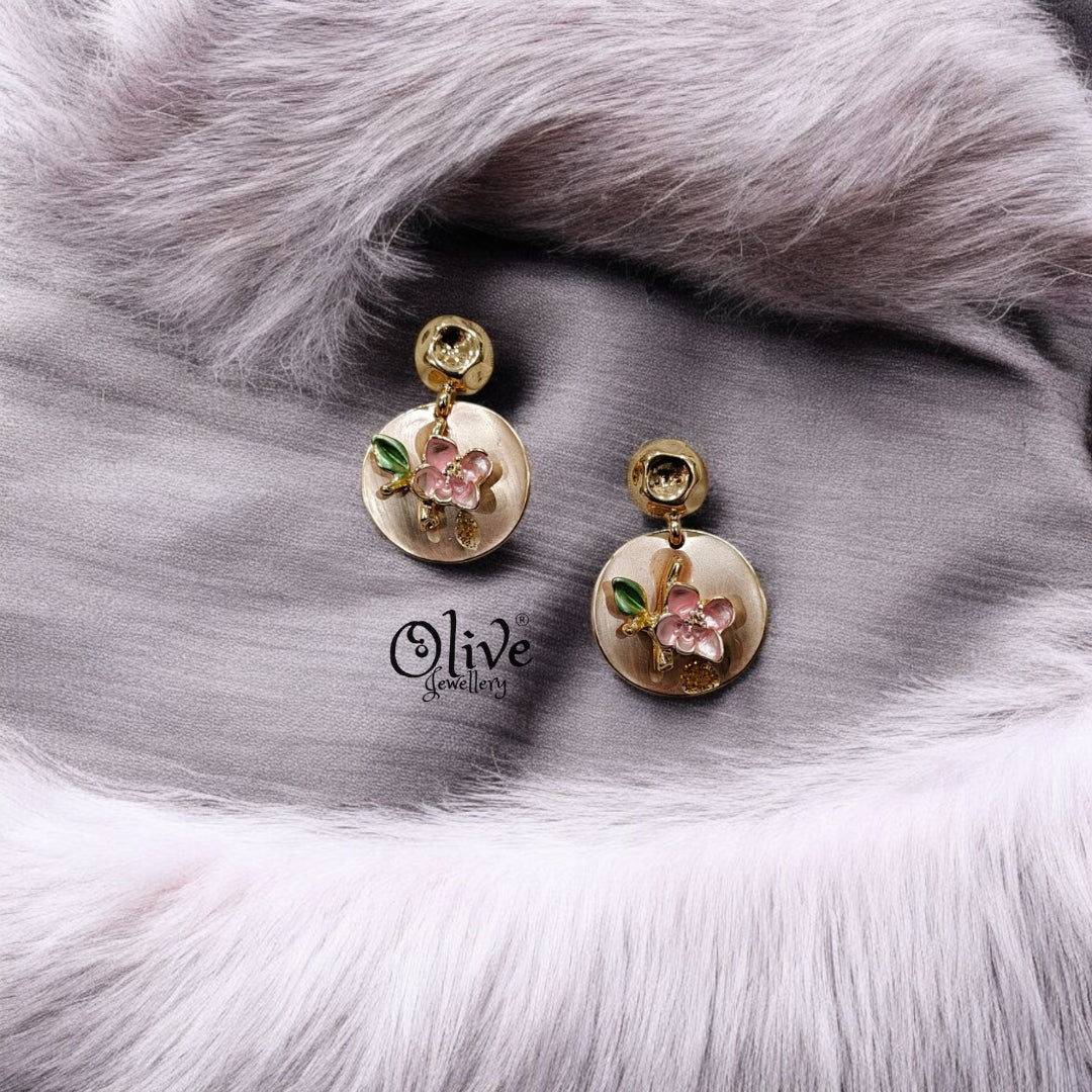 Enamel Earrings - 47