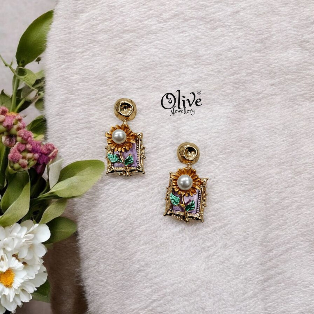 Enamel Earrings - 51