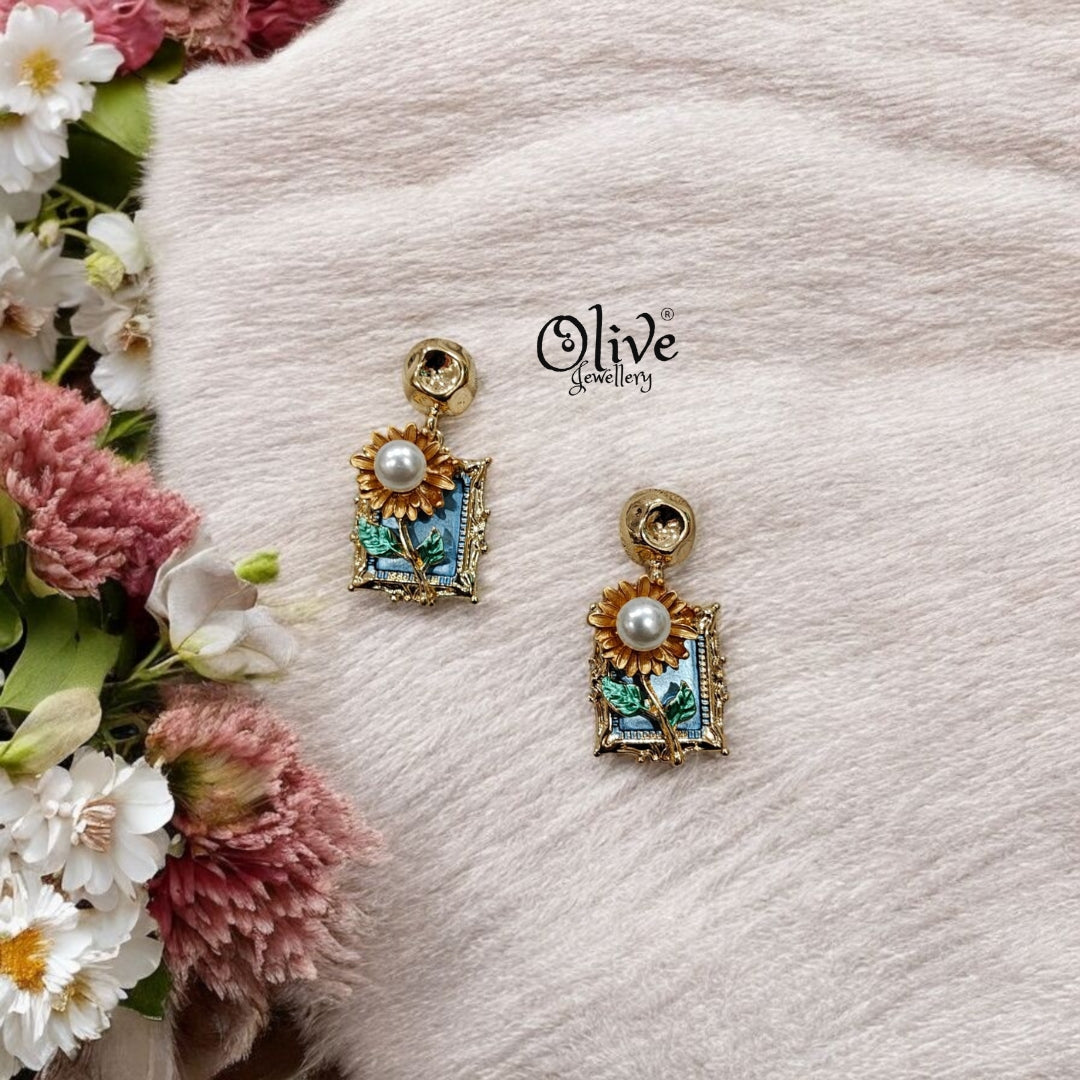 Enamel Earrings - 51