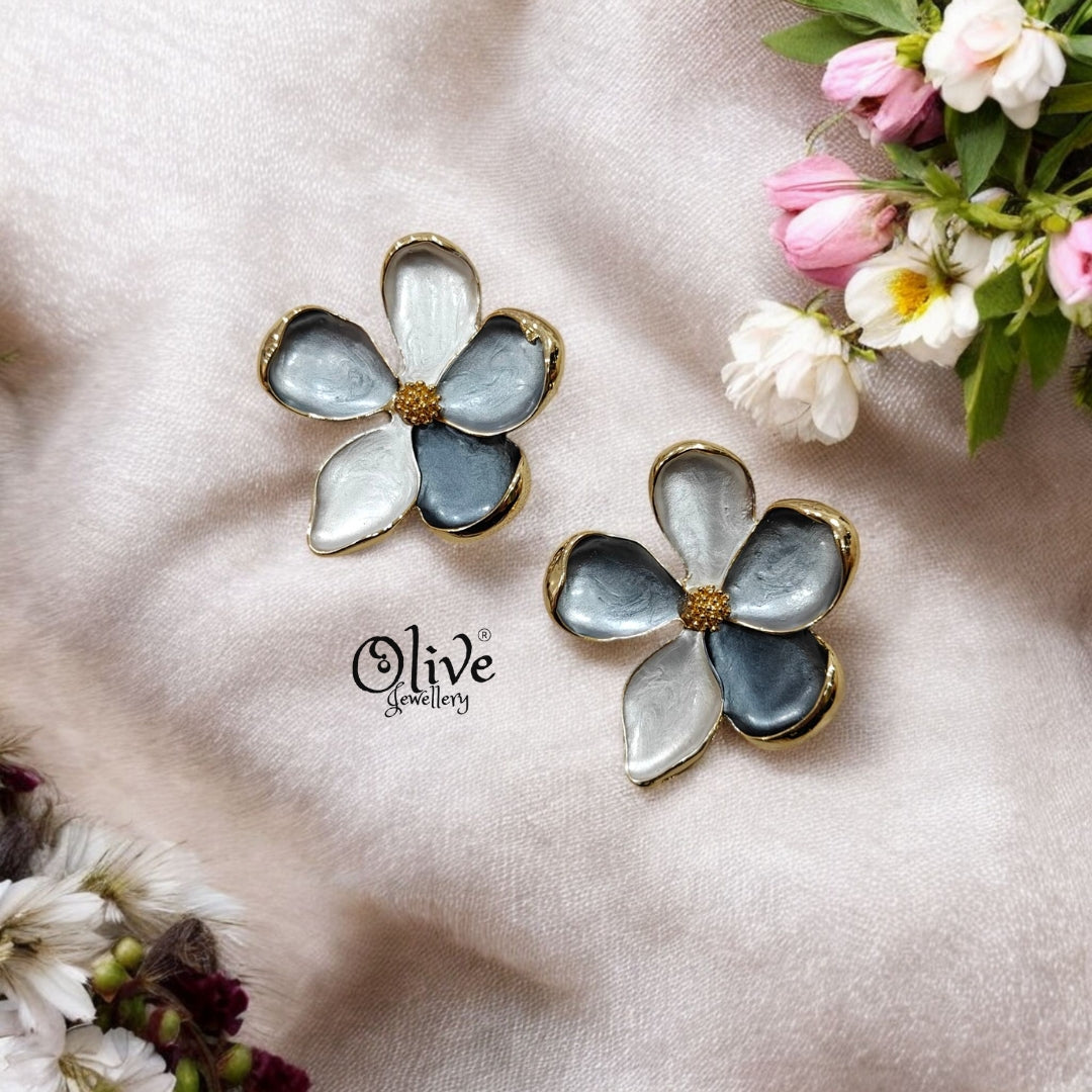 Enamel Earrings - 75