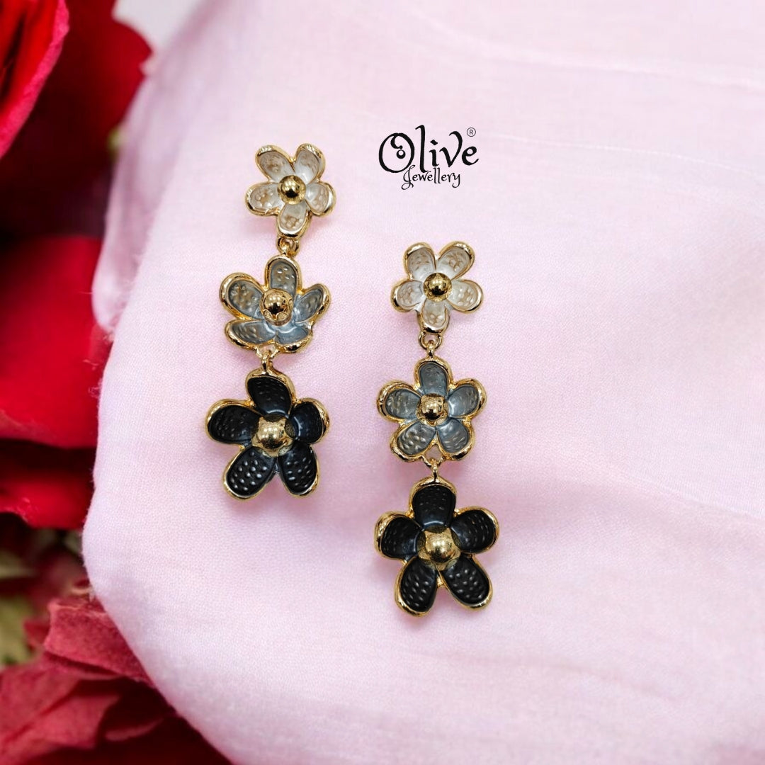 Enamel Earrings - 79