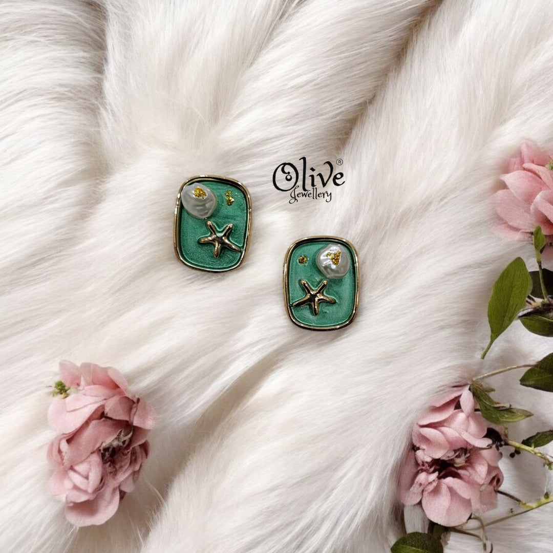 Enamel Earrings - 83