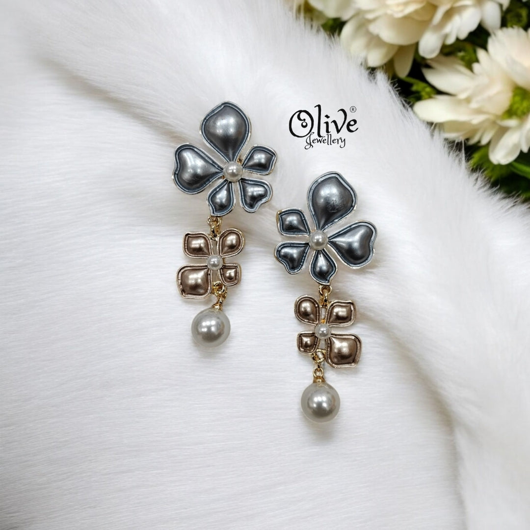 Enamel Earrings - 105