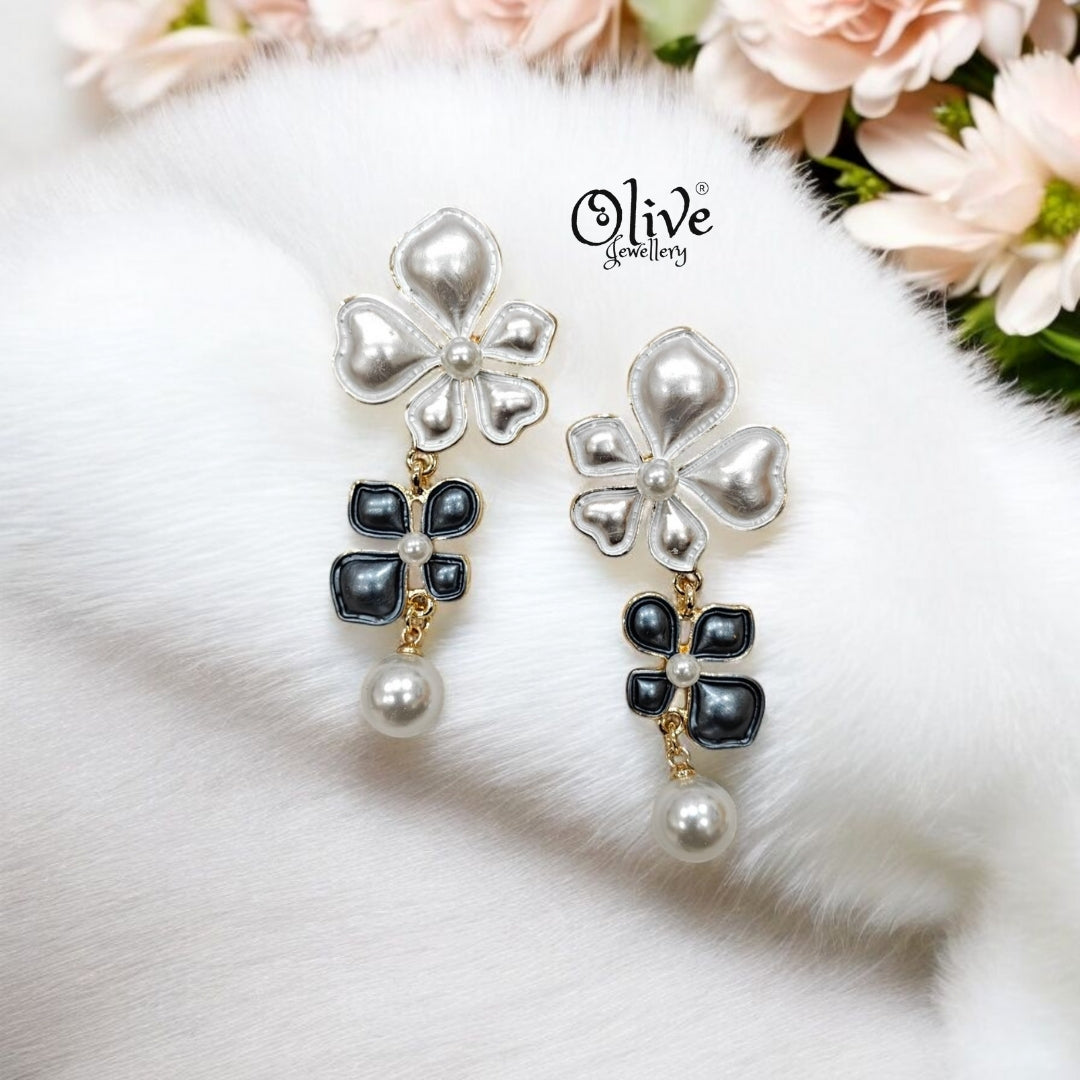 Enamel Earrings - 105