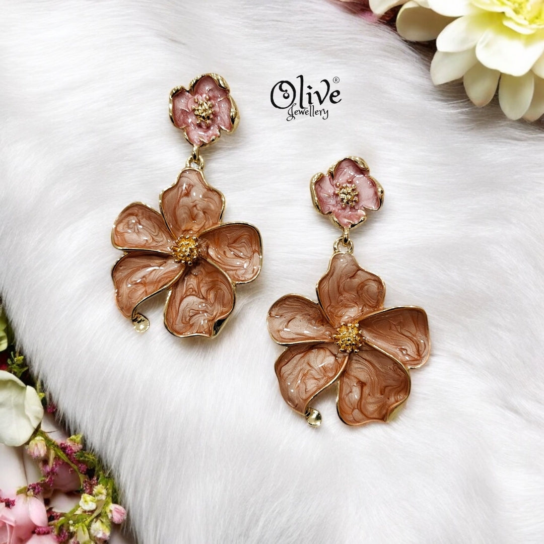 Enamel Earrings - 109