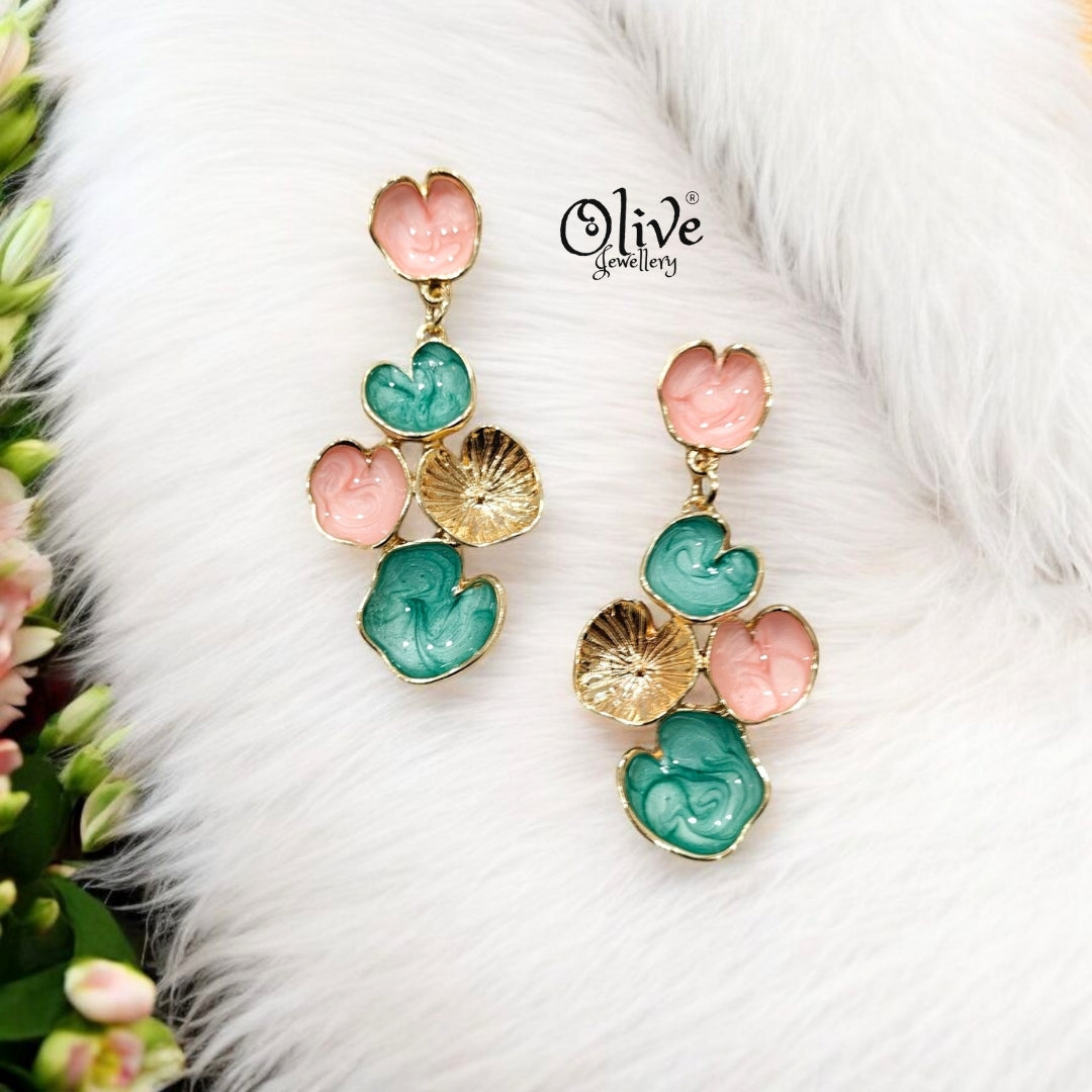 Enamel Earrings - 113