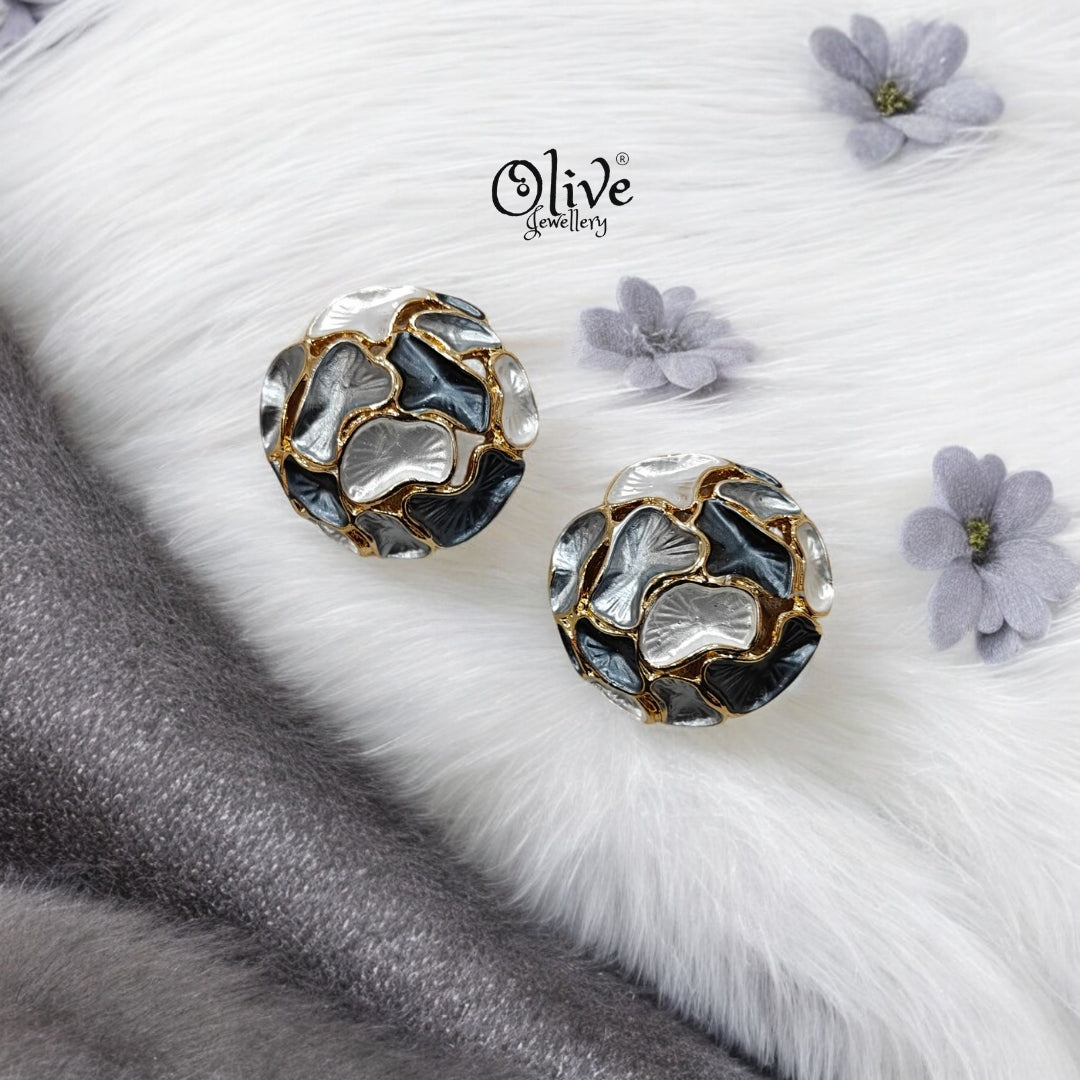 Enamel Earrings - 121