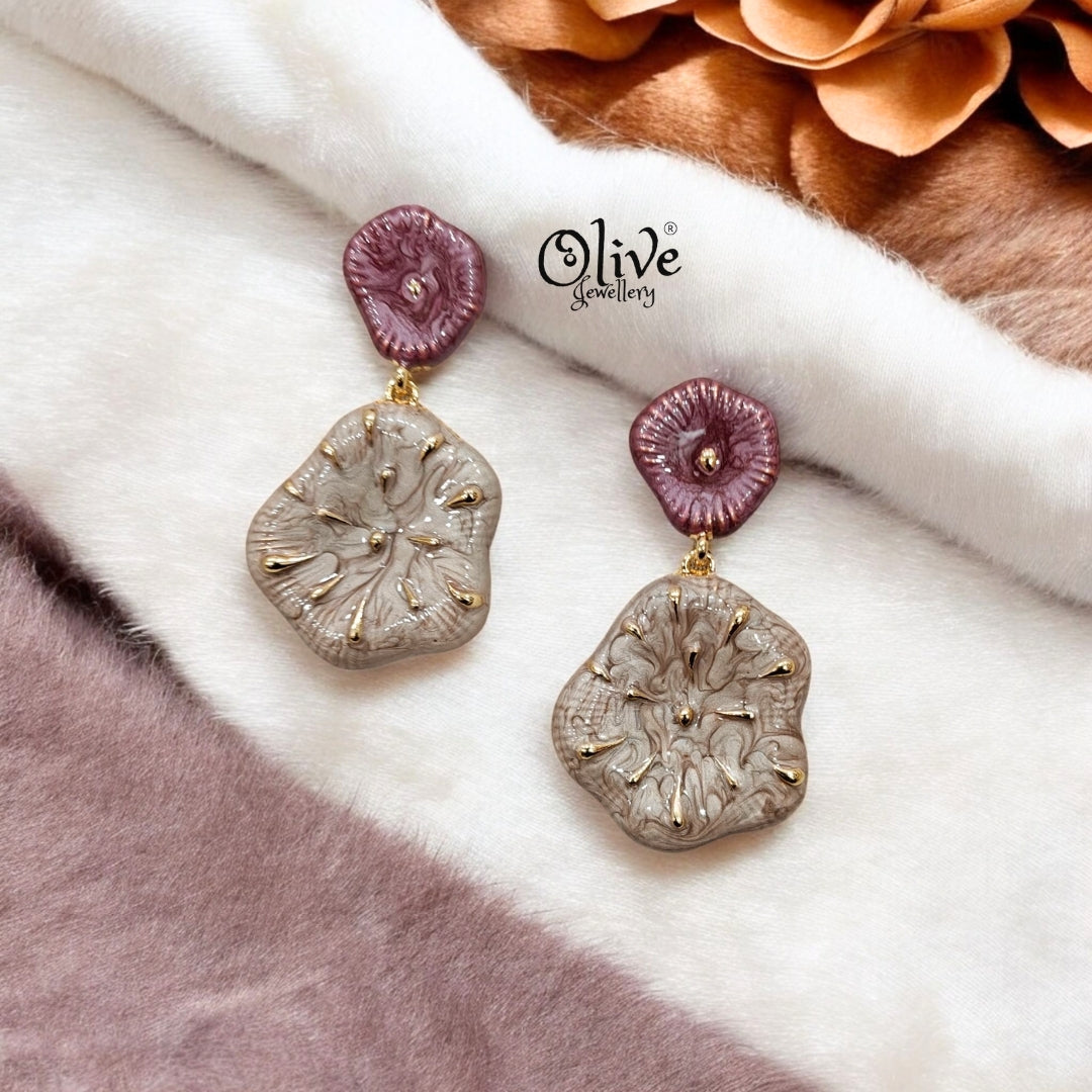 Enamel Earrings - 130