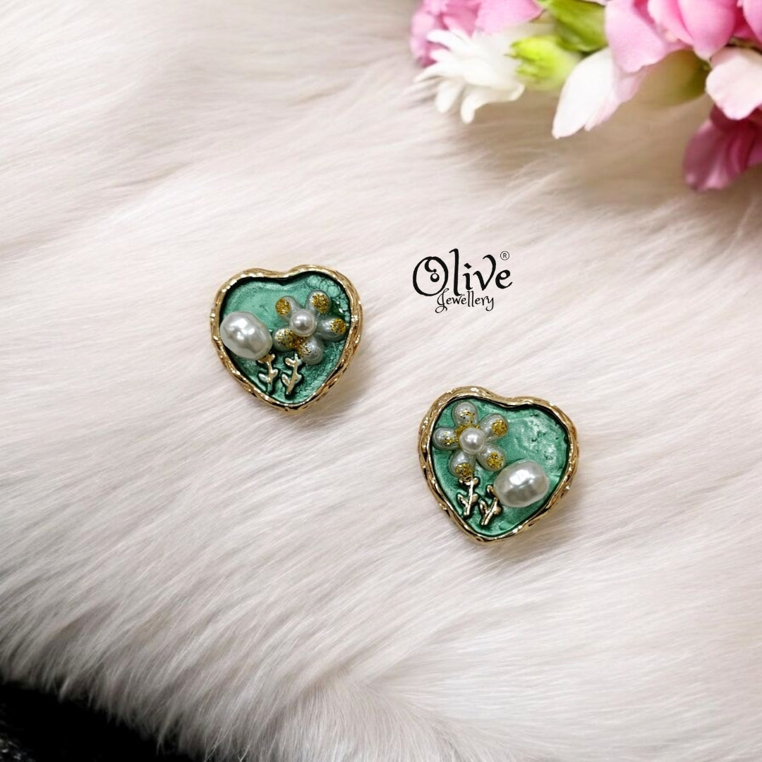 Enamel Earrings - 152