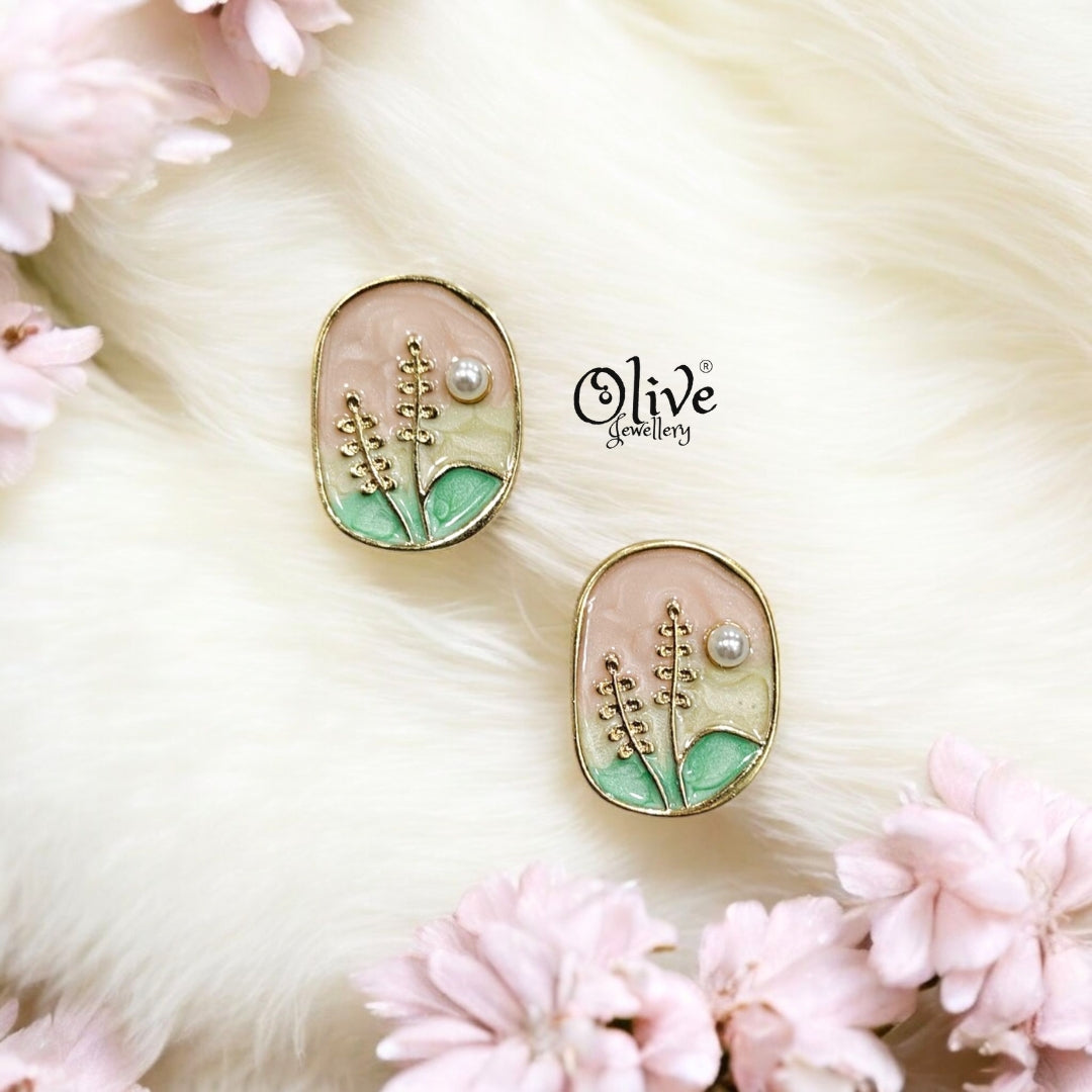 Enamel Earrings - 170