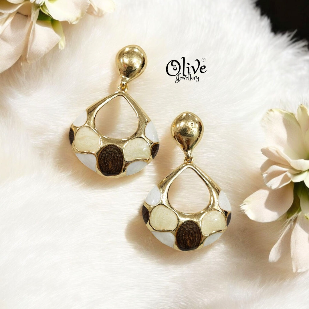 Enamel Earrings - 191