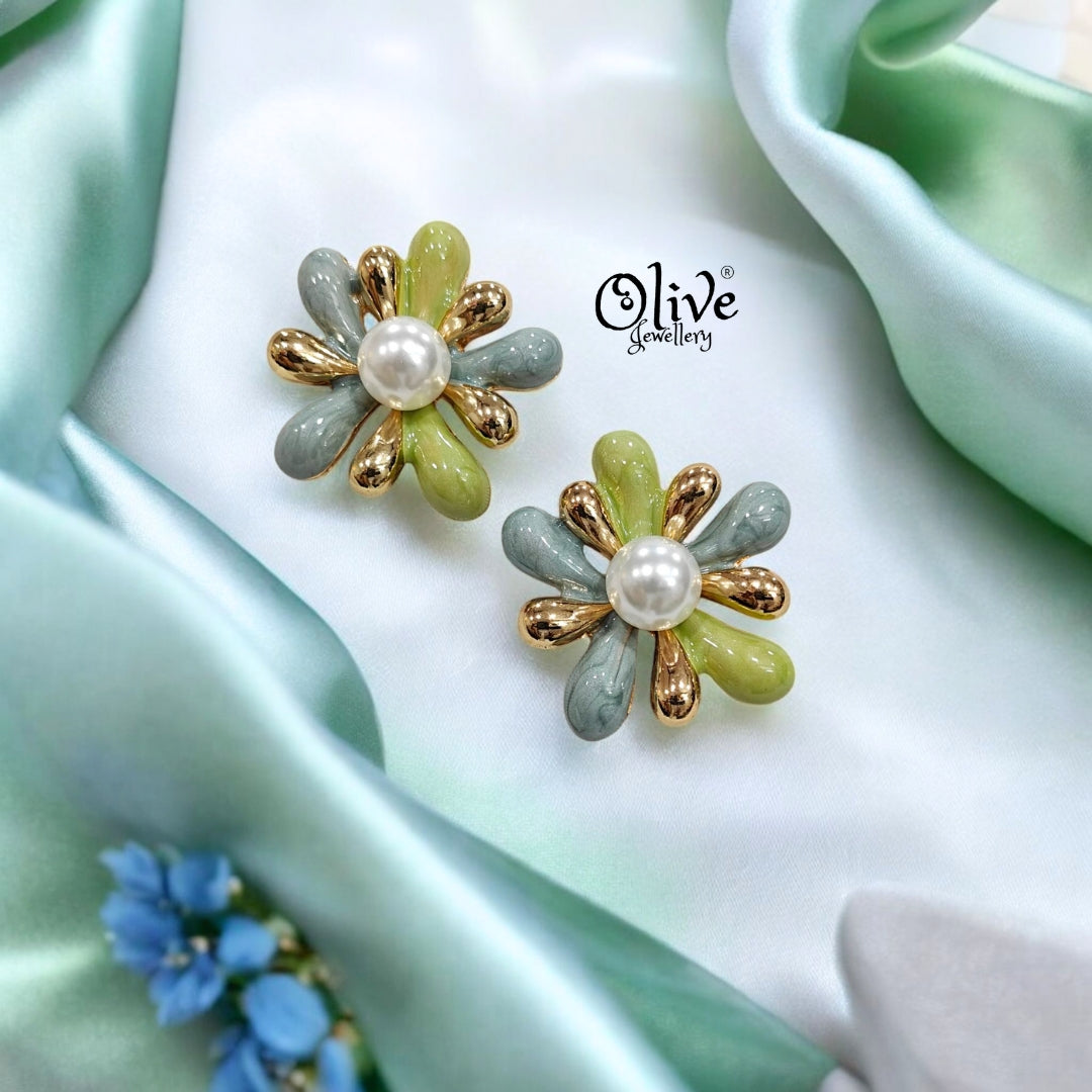 Enamel Earrings - 227