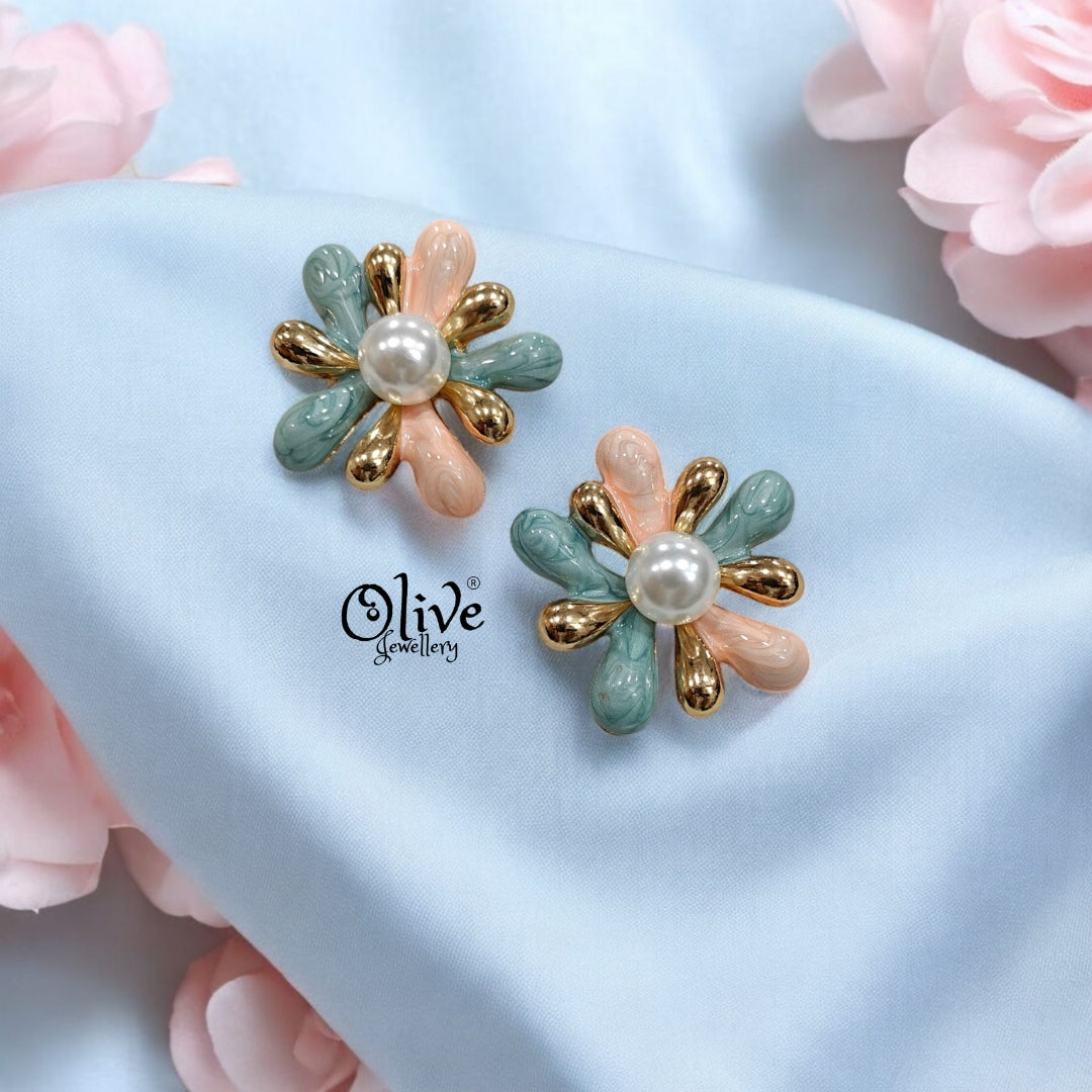 Enamel Earrings - 227