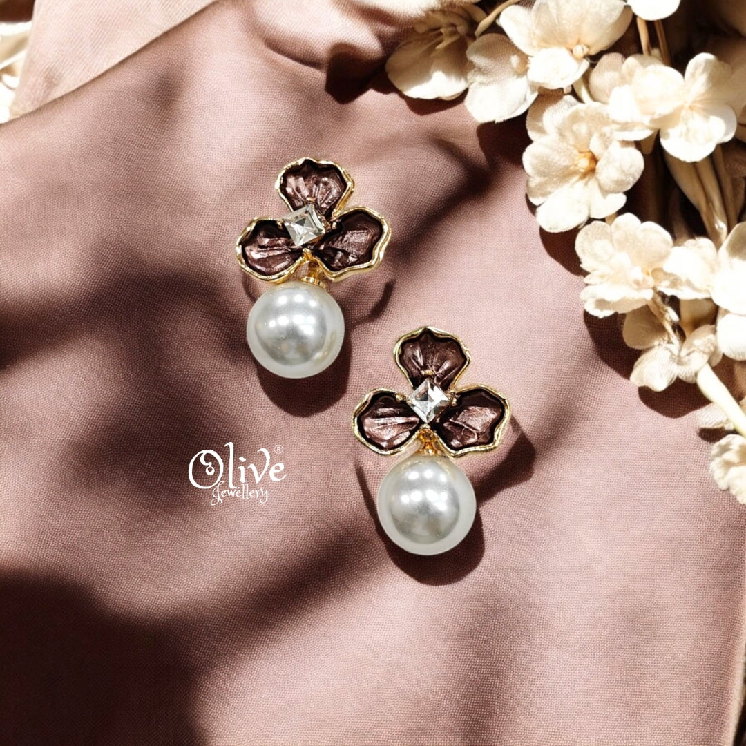 Enamel Earrings - 231