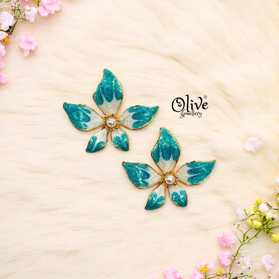 Enamel Earrings -319