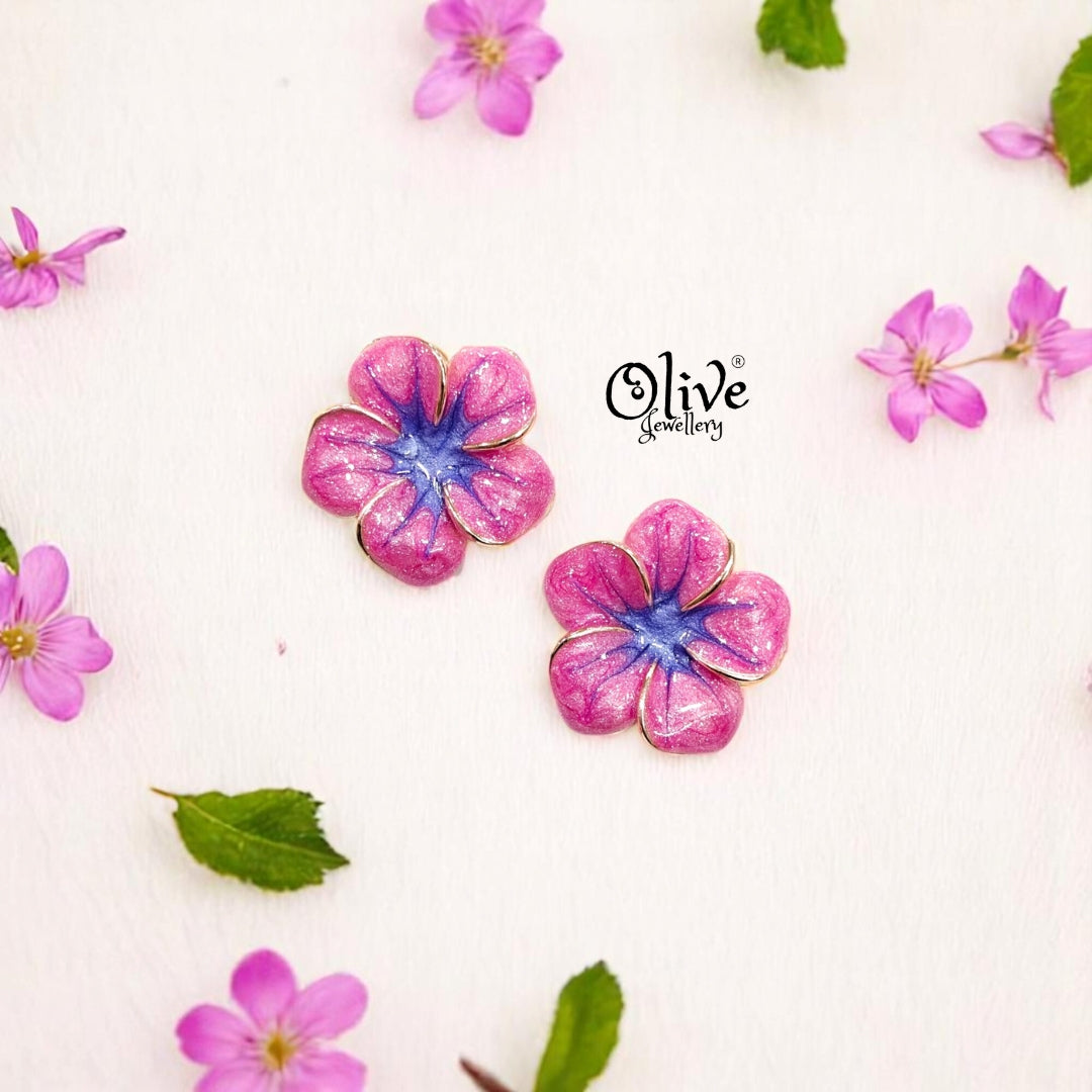 Enamel Earrings -324